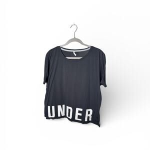 Under Armour Black Graphic Short Sleeve Crewneck T Shirt Sz M